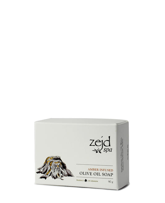 ZEJD - Amber Infused Olive Oil Soap Bar (90G)
