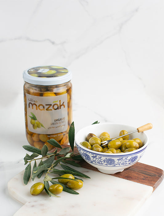 MAZAK - ORGANIC - Green Olives (900G)